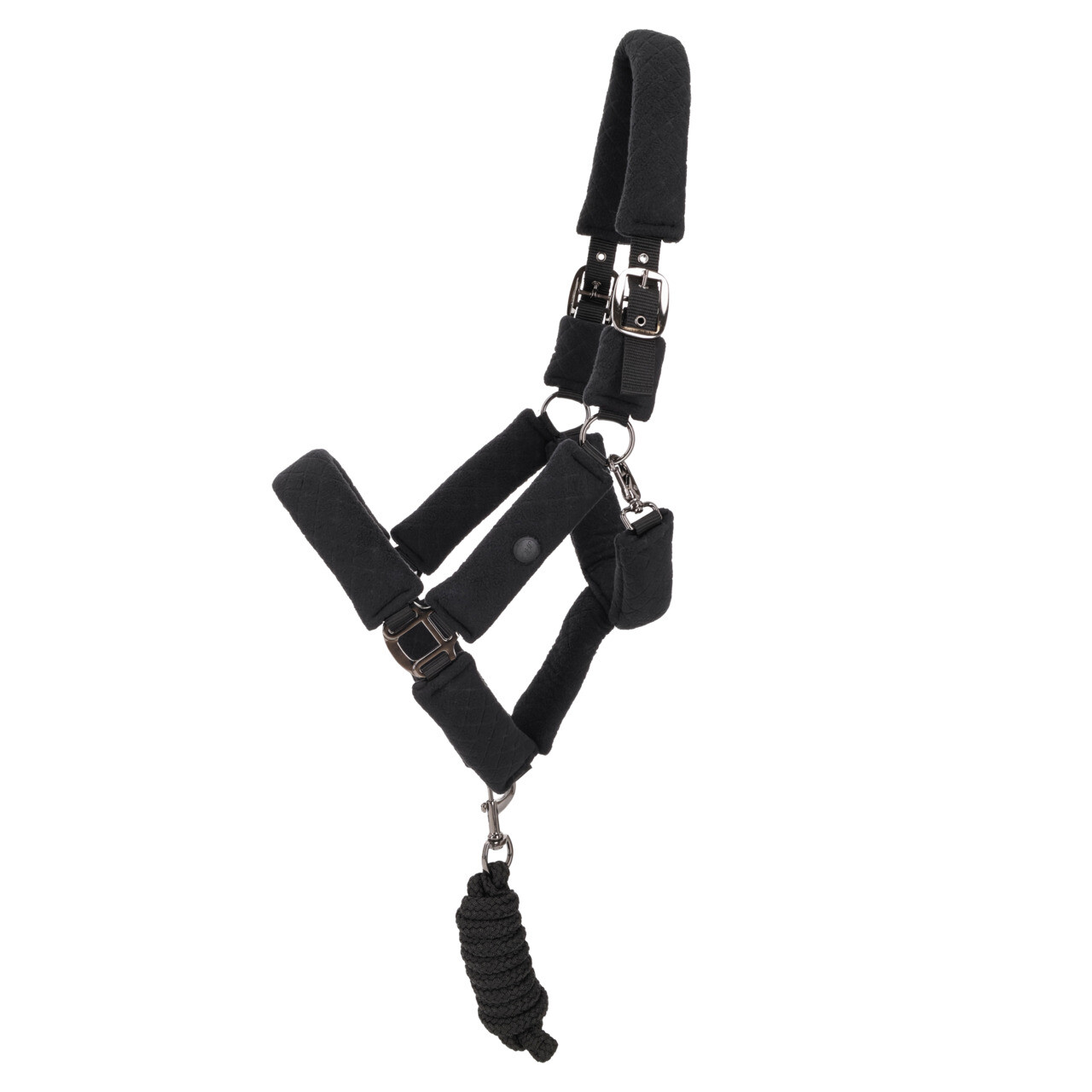 Stájová ohlávka + vodítko Zahra, černá