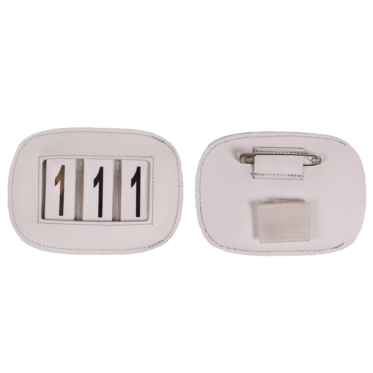 Pouzdro na číslo QHP Modeste Square, bílá