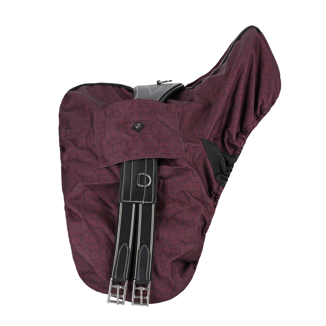 Kolekce potahů na sedlo vínově červená