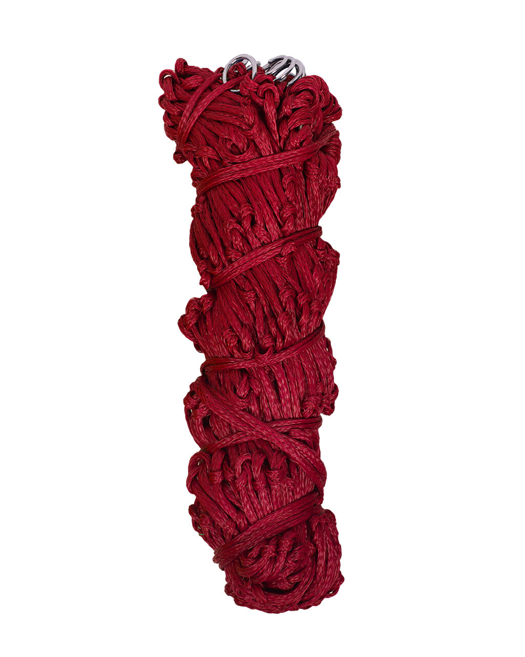 Velká síť na seno QHP - oka 5x5 cm, červená