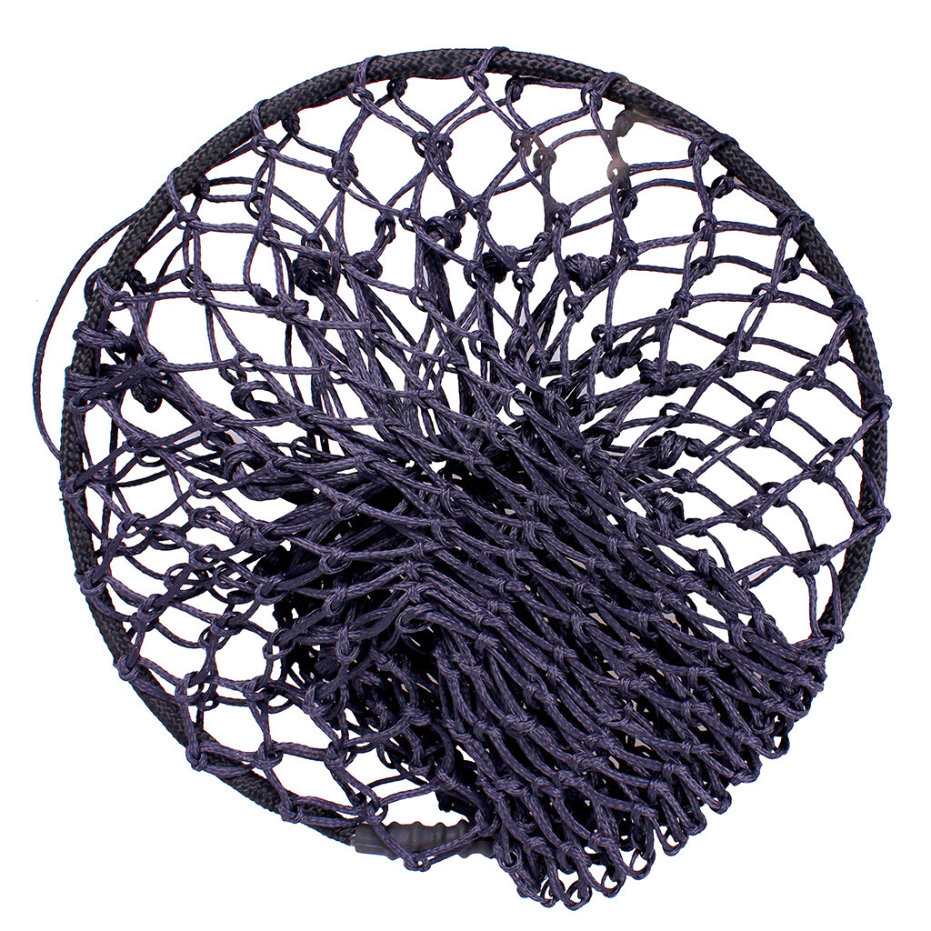 Síť na seno s obručí QHP - oka 5x5 cm, tmavě modrá