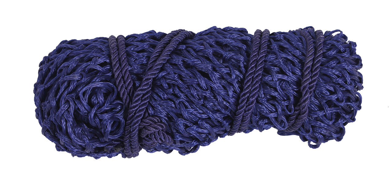 Síť na seno QHP - oka 5x5 cm, tmavě modrá