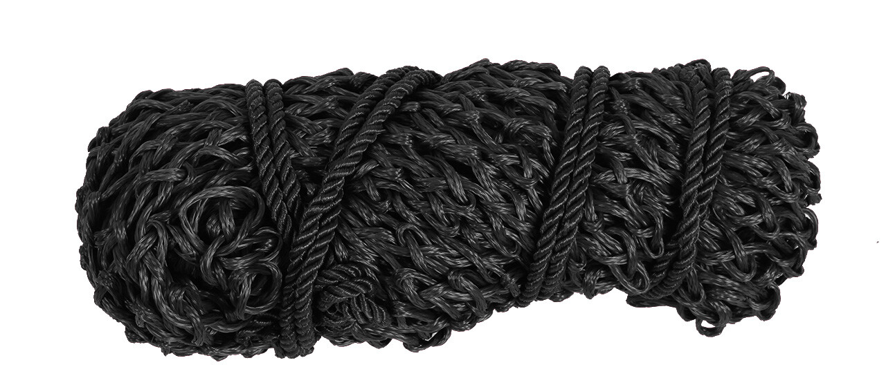 Síť na seno QHP - oka 5x5 cm, černá