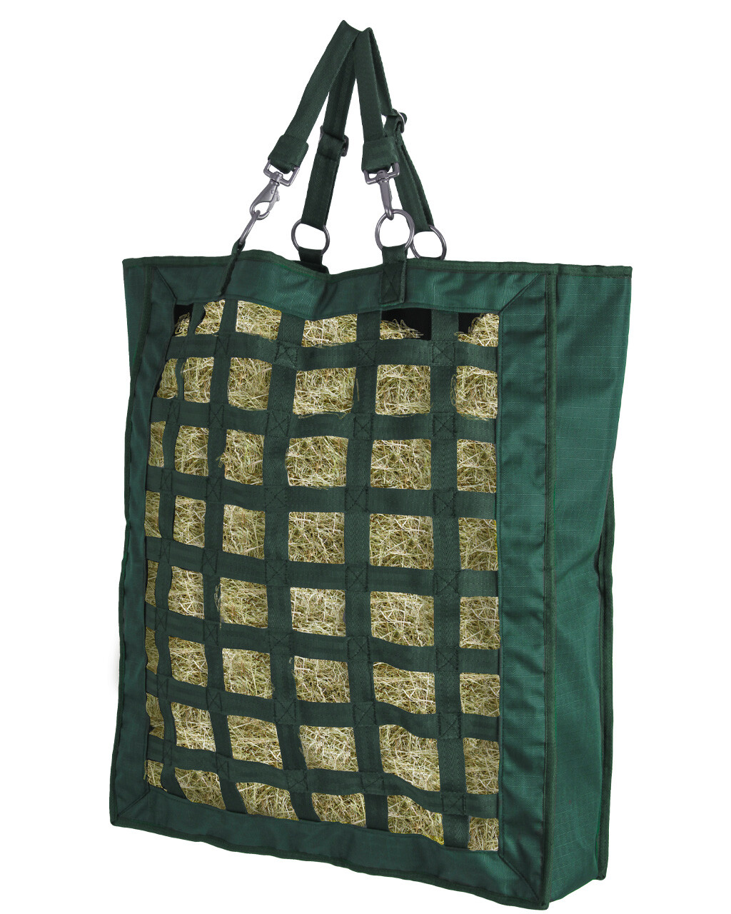 Pytel na seno QHP - oka 6x6 cm, tmavě zelená