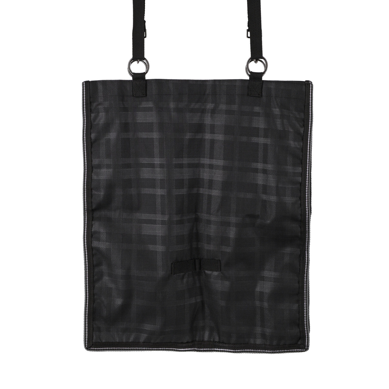 Taška na seno QHP Slowfeeder - oka 4x4 cm - kolekce 2024/2025, černá/šedá