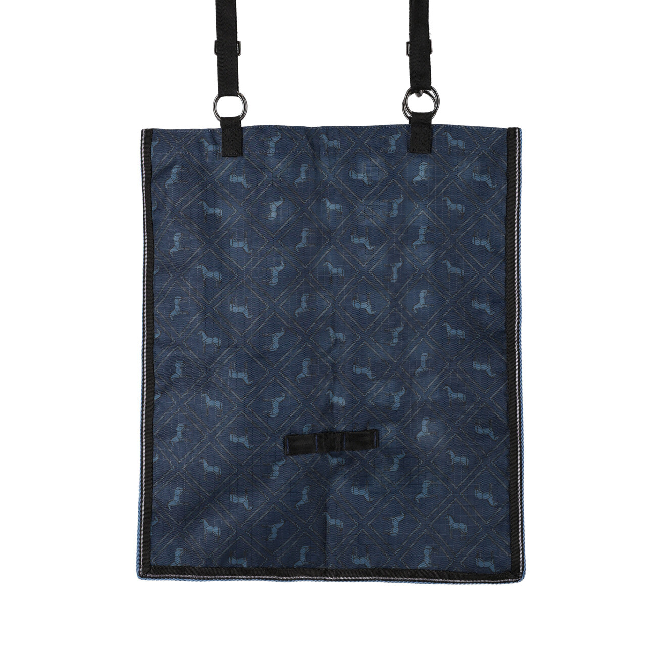 Taška na seno QHP Slowfeeder - oka 4x4 cm - kolekce 2024/2025, tmavě modrá