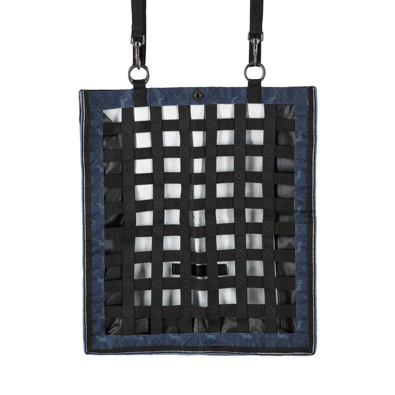 Taška na seno QHP Slowfeeder - oka 4x4 cm - kolekce 2024/2025, tmavě modrá