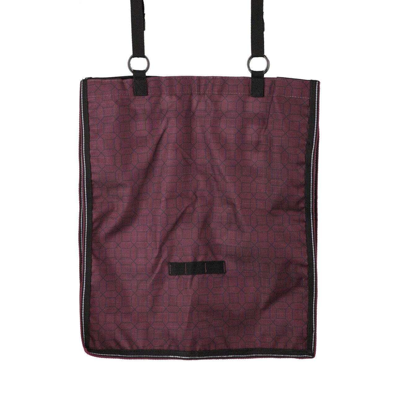 Taška na seno QHP Slowfeeder - oka 4x4 cm - kolekce 2024/2025, vínová