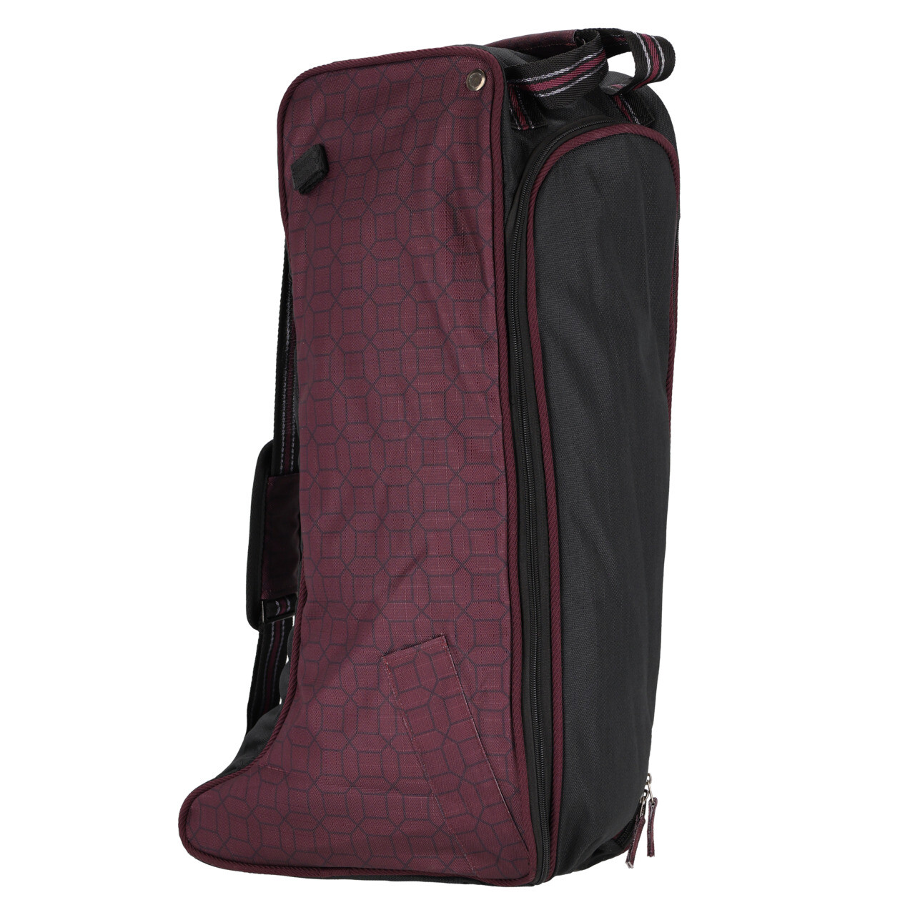 Vínově červená kolekce tašek na boty