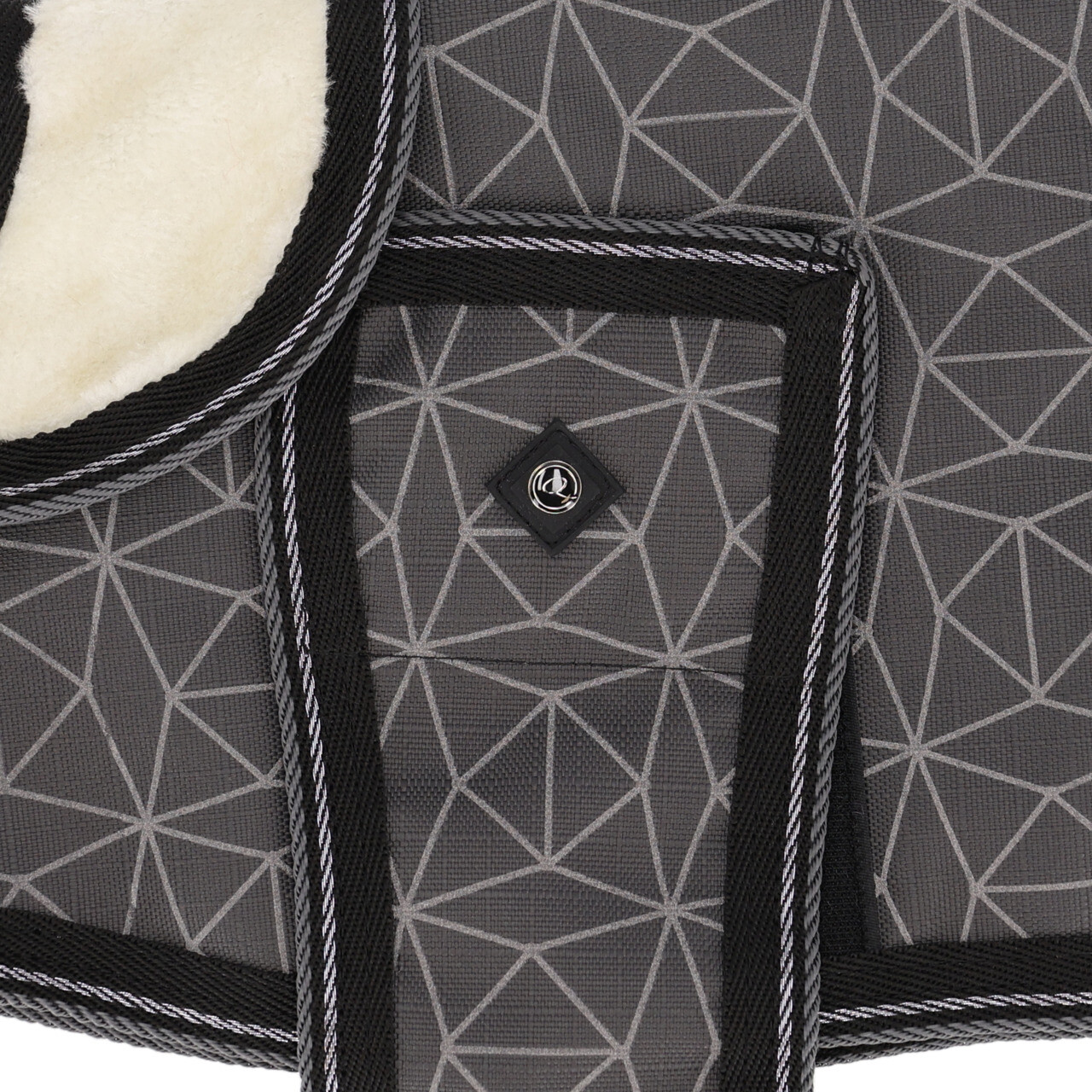 Psí deka z kolekce Turnout, šedá, reflexní