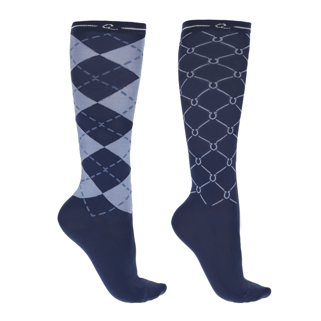 Klasické podkolenky (2 balení) modré