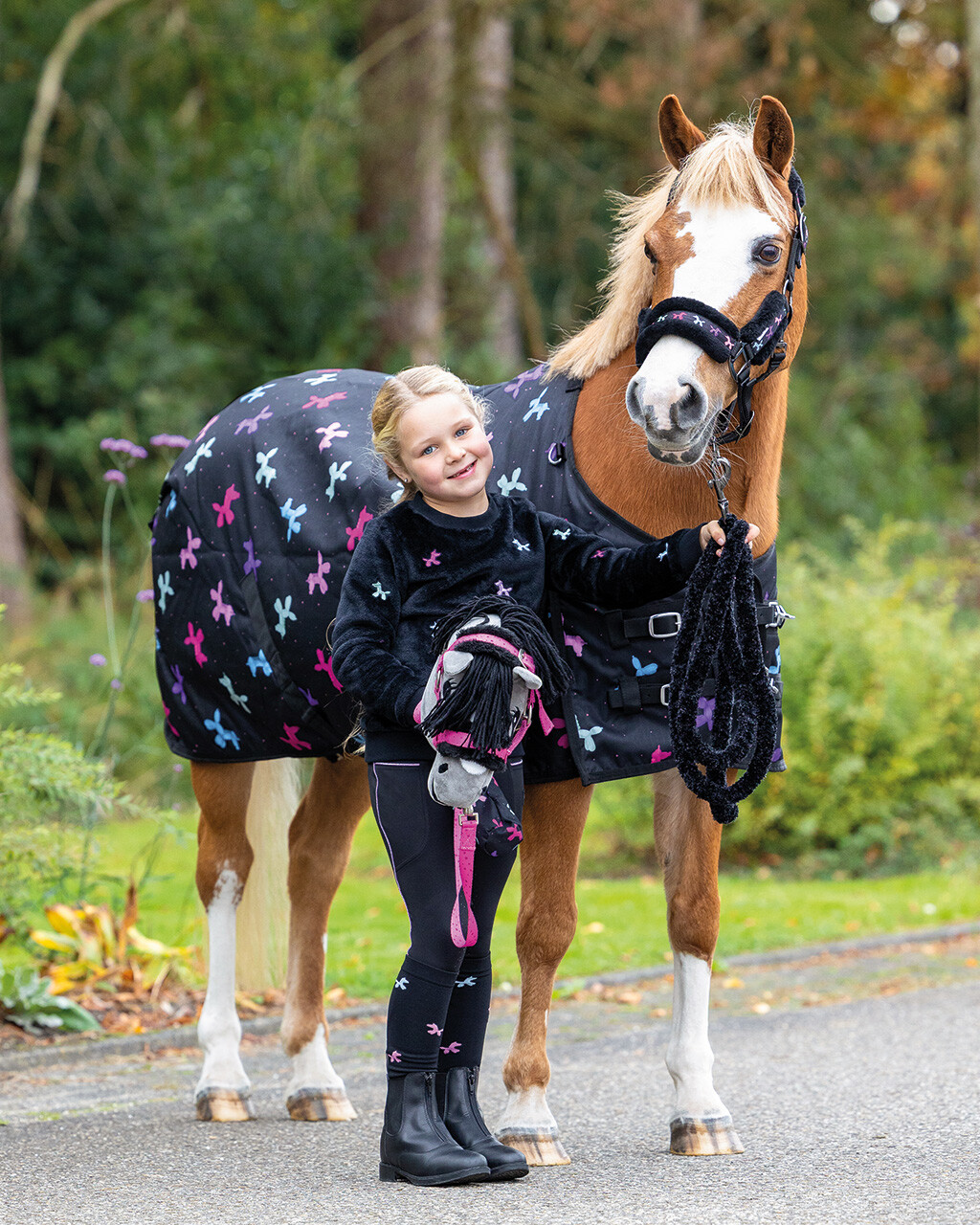 Jezdecké podkolenky dárkové balení Isalyn (2 páry) Unicorn Dream