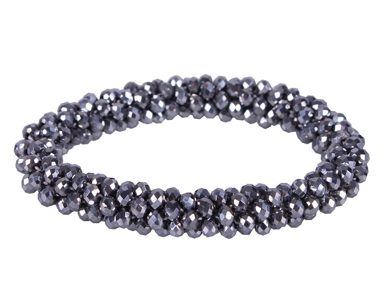 Gumička do vlasů Shine Silver
