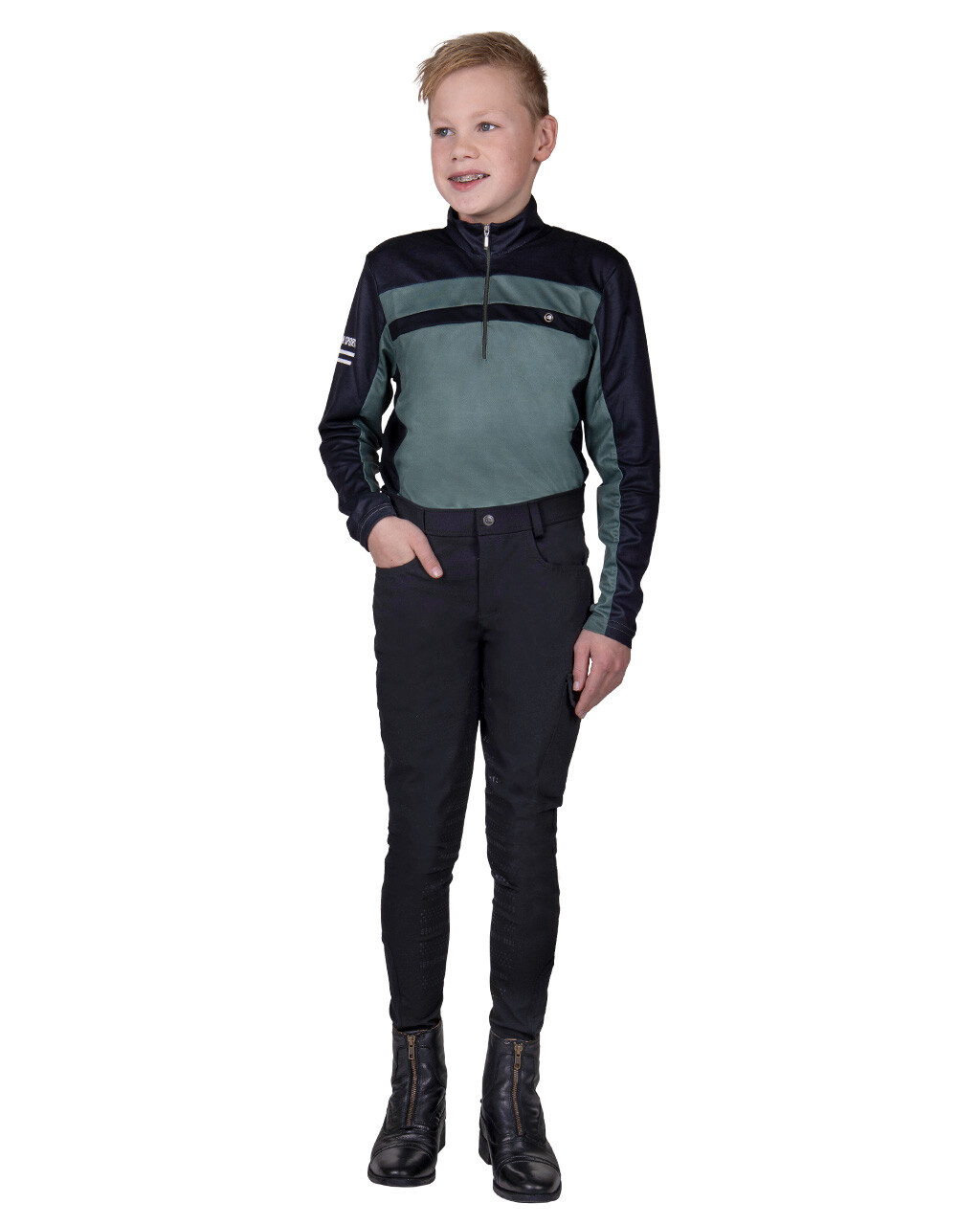 Sportovní tričko Xavy Junior černá/zelená