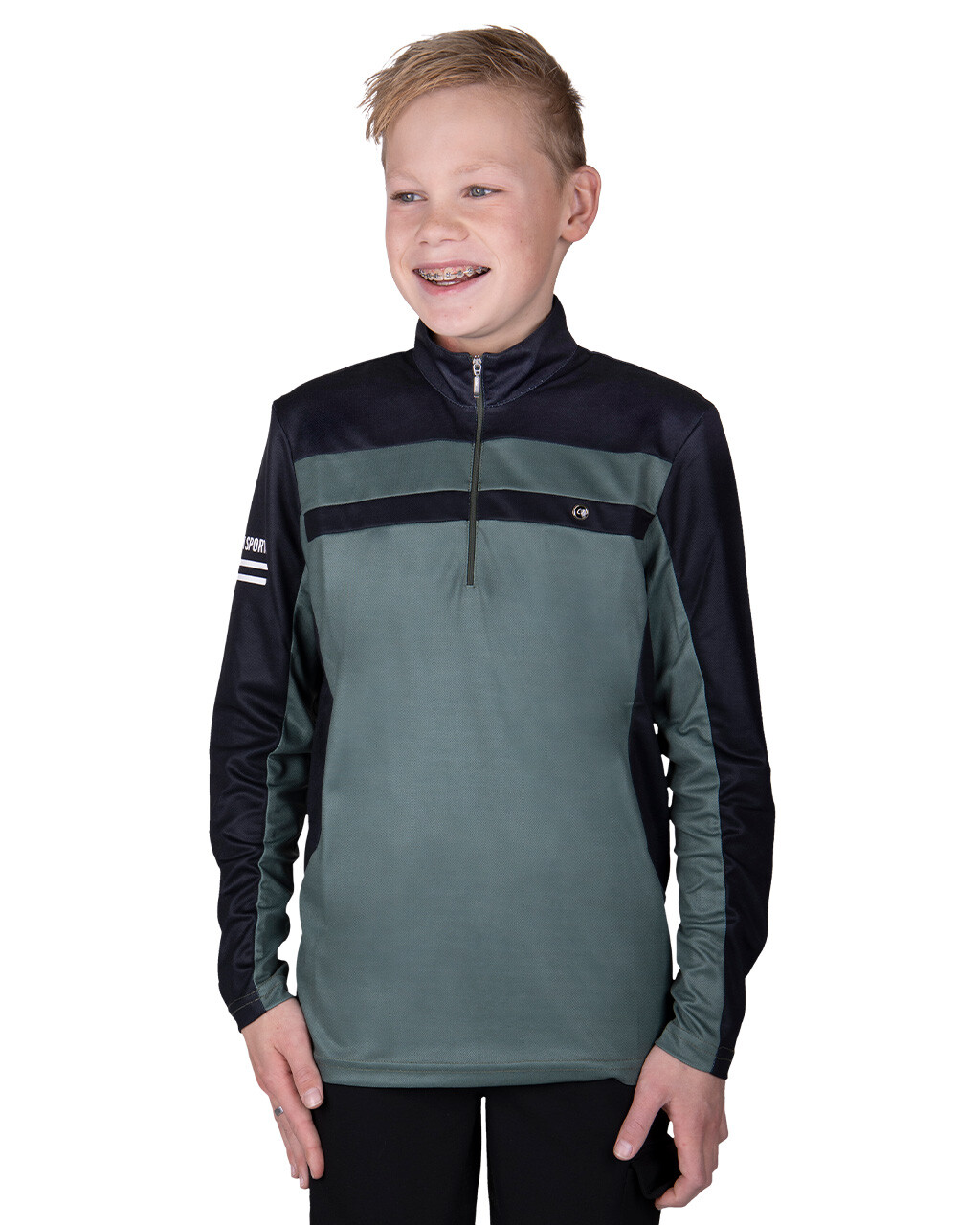 Sportovní tričko Xavy Junior černá/zelená