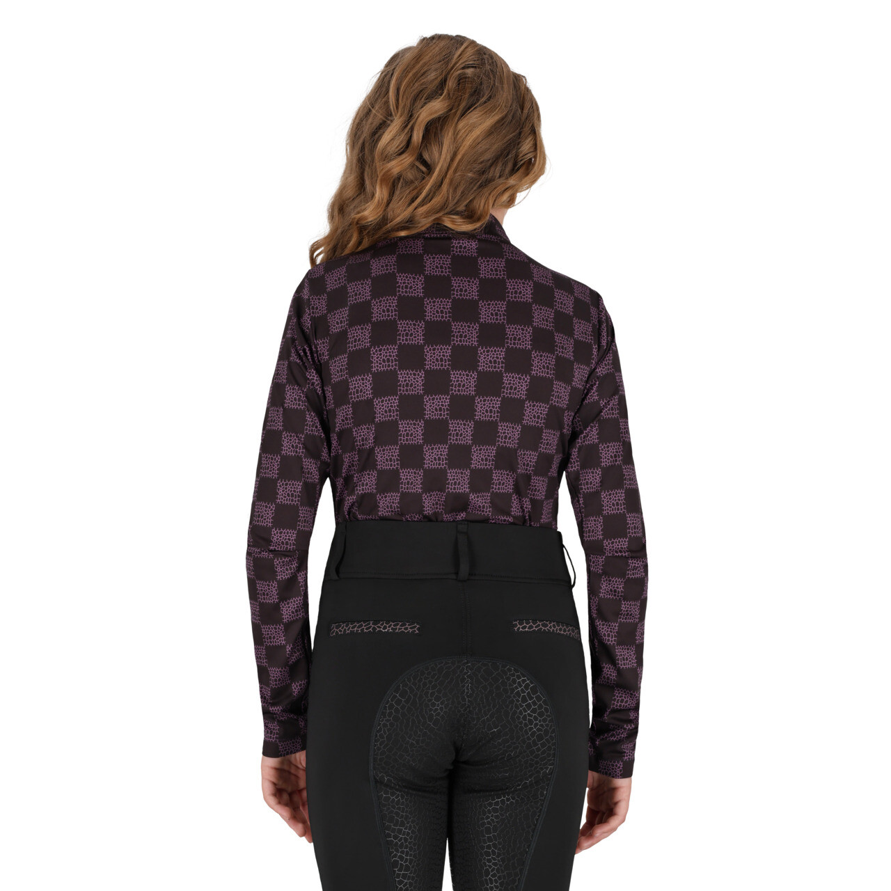 Sportovní tričko QHP Lize Junior, černo-fialové