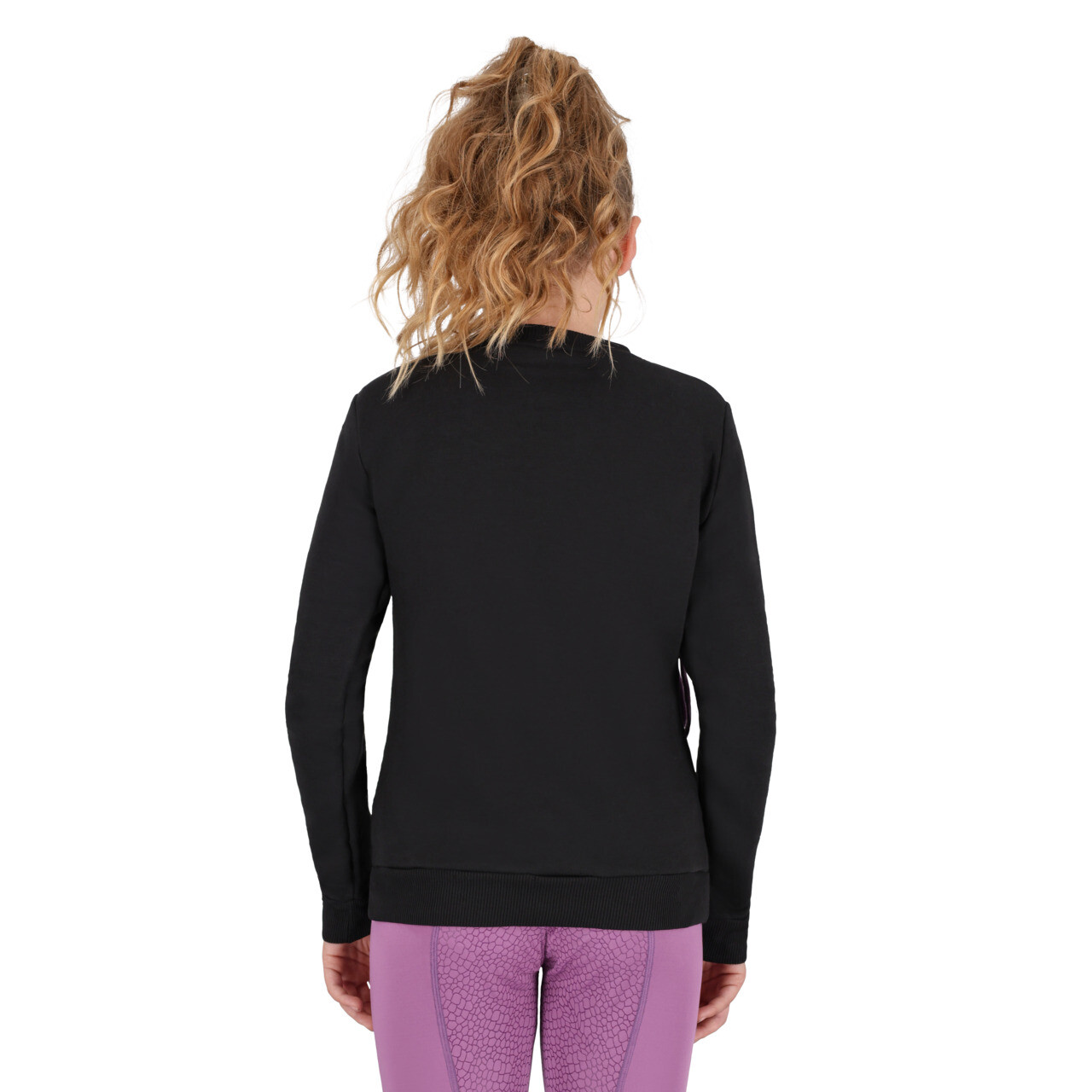 Svetr QHP Lize Junior, černý/fialový