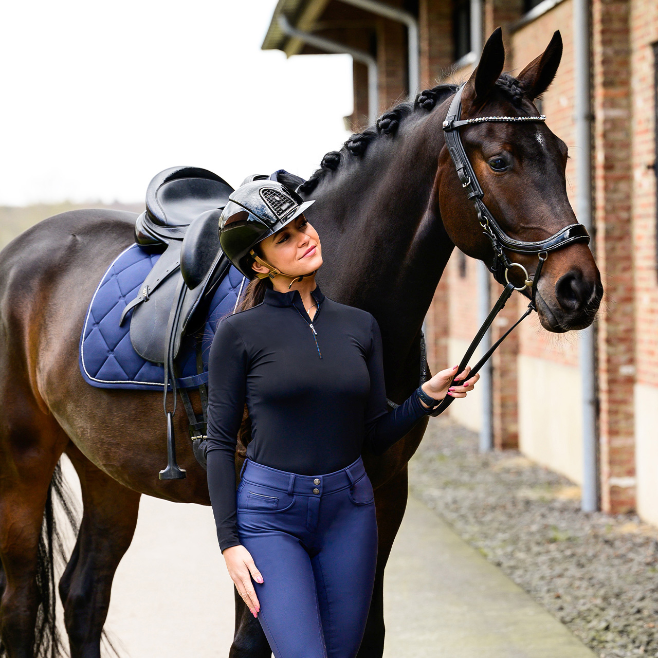 Uzdečka FaySport Glitter, černá