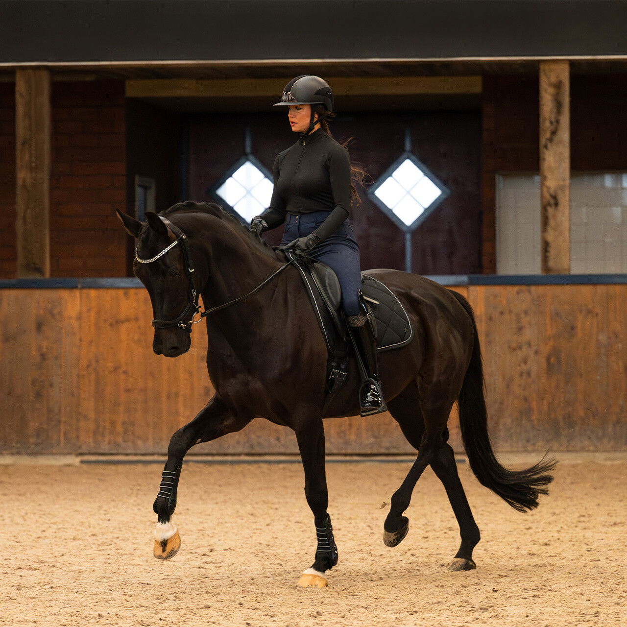 Uzdečka FaySport Shine - černá