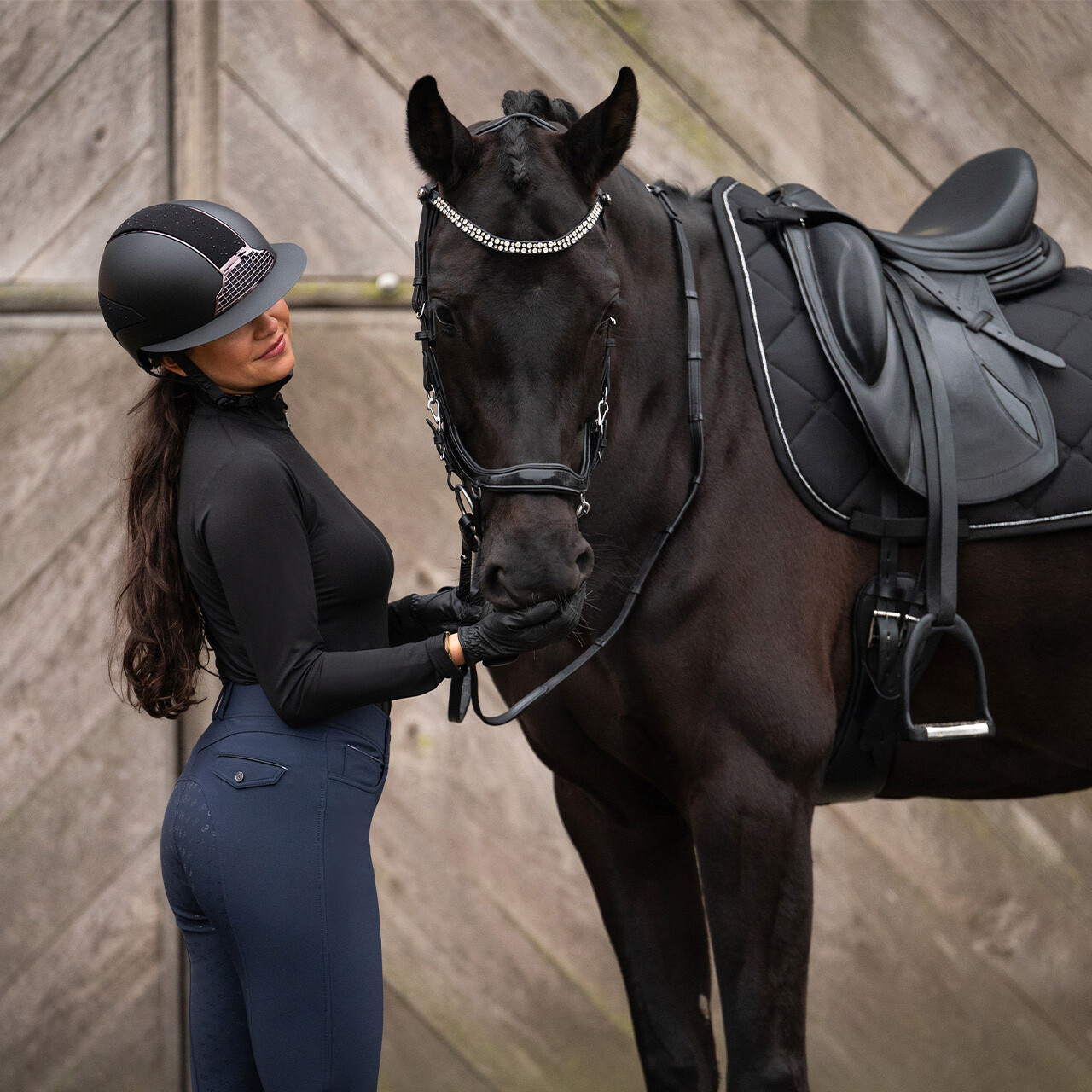 Uzdečka FaySport Shine - černá