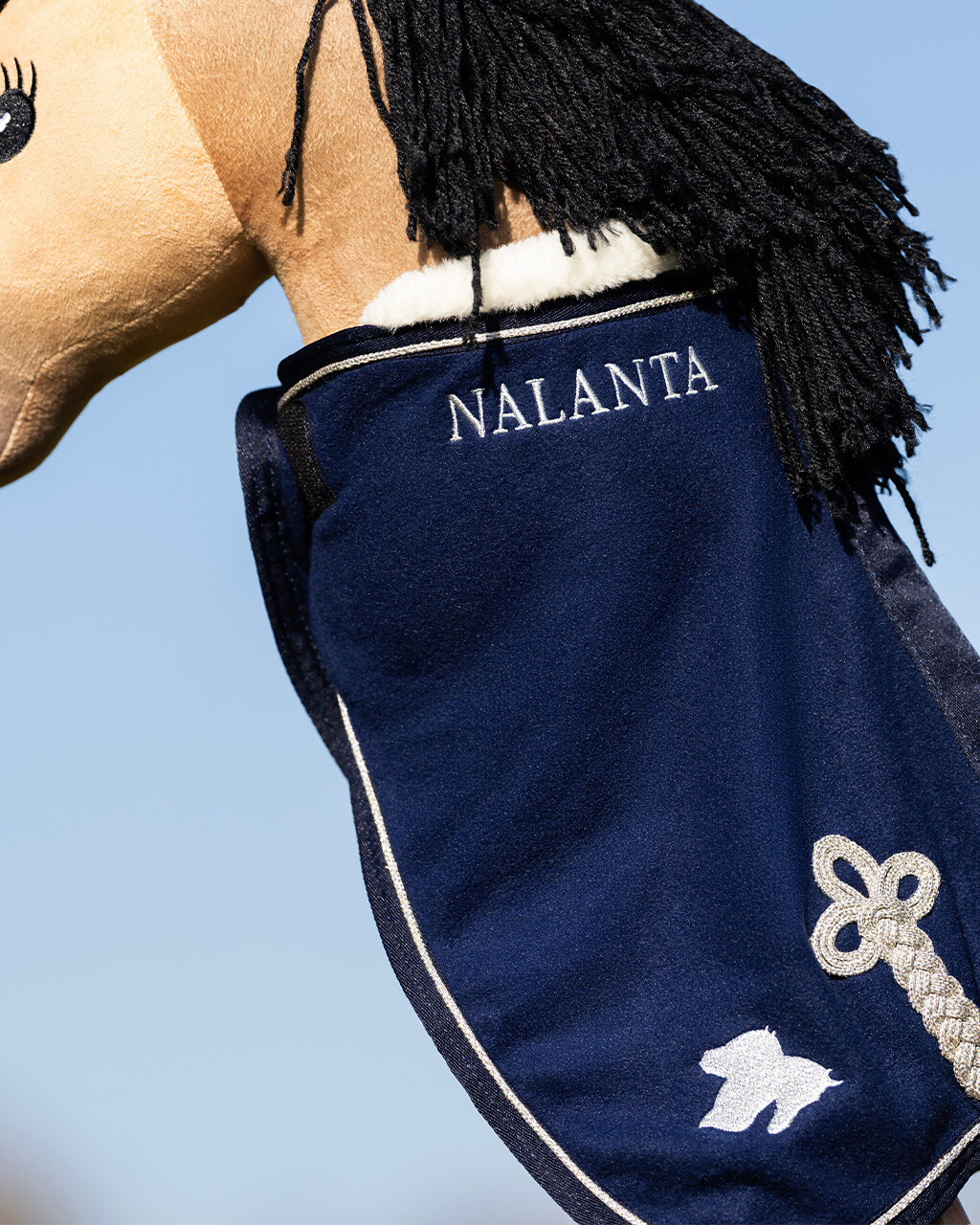 fleecová deka Nalanta Hobby horse, námořnická modrá