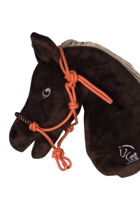 Uzlovací ohlávka Hobby Horsing oranžová