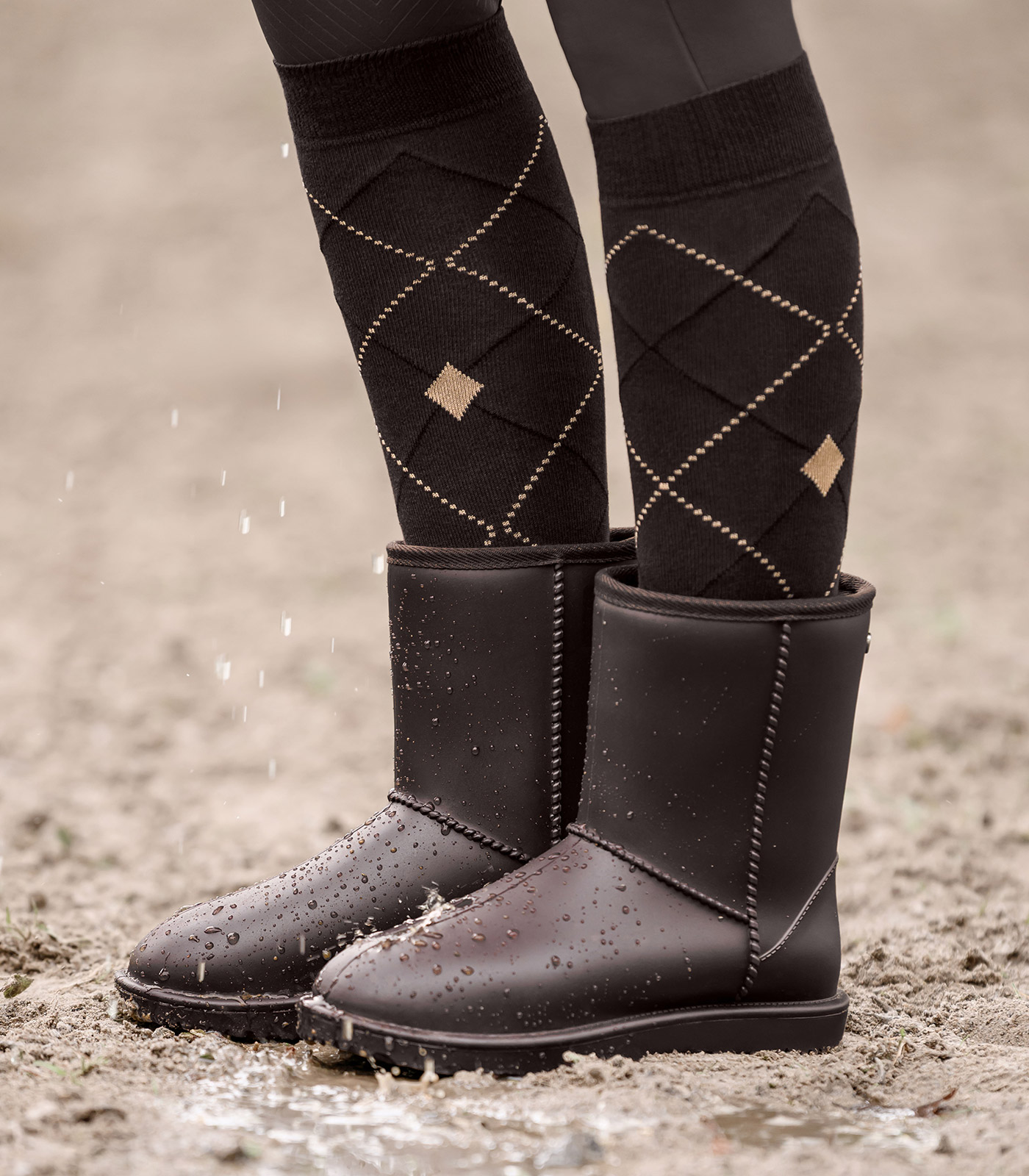 Jezdecké ponožky Argyle